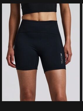 BANDIT WOMEN'S STAMINA™ HIGH WAIST 5" COMPRESSION SHORTS - BLACK (SIZE XS)